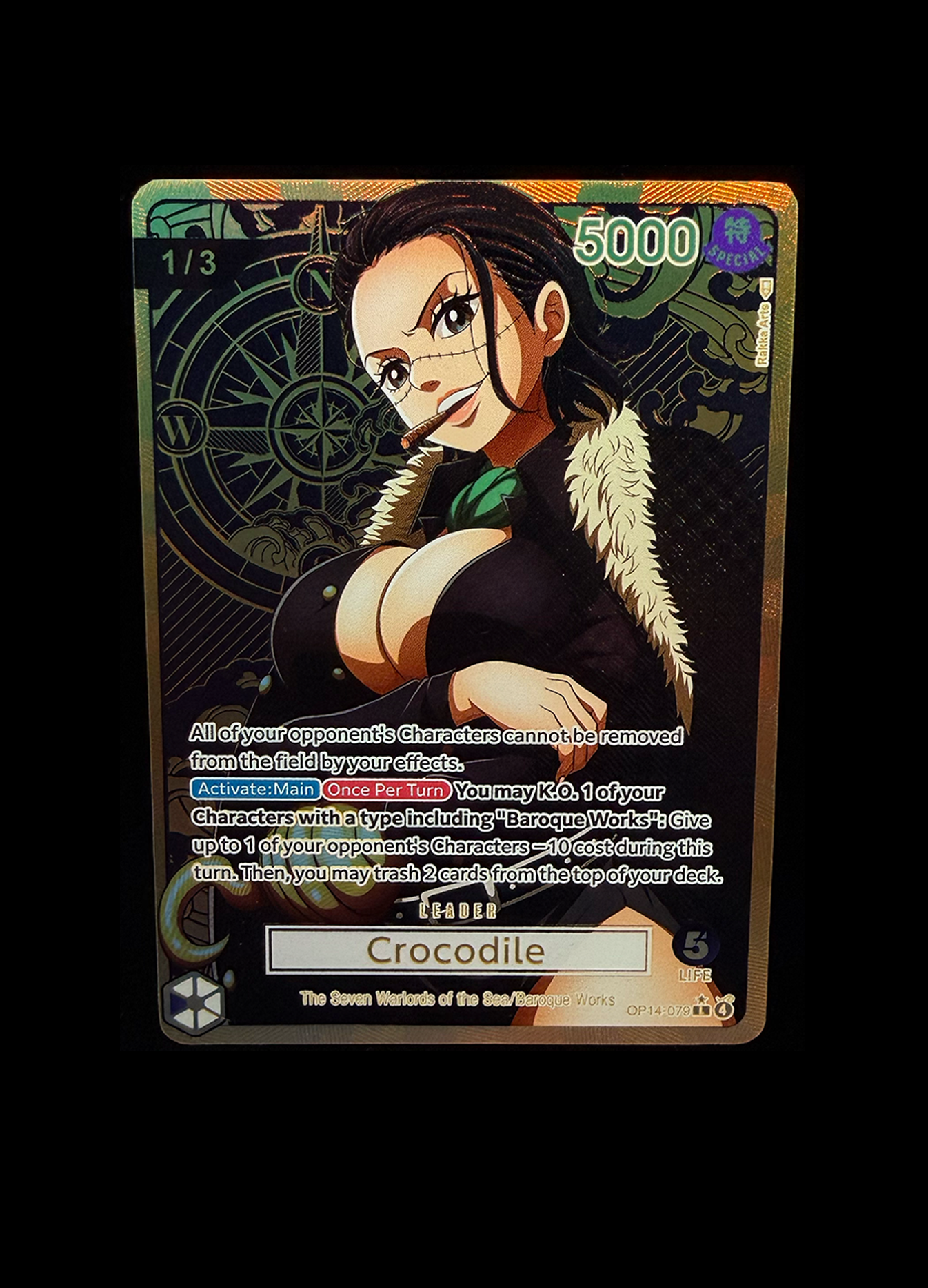 （qhmirai）遊印 OP14 Crocodile Glowing Serial – KaizokuKards