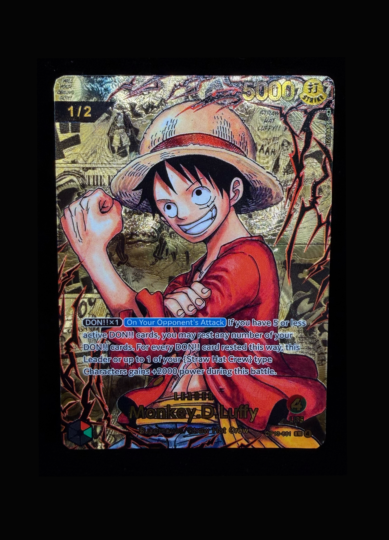 Manga Luffy Prizm Gold Serial