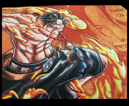 Fire Fist Ace Playmat