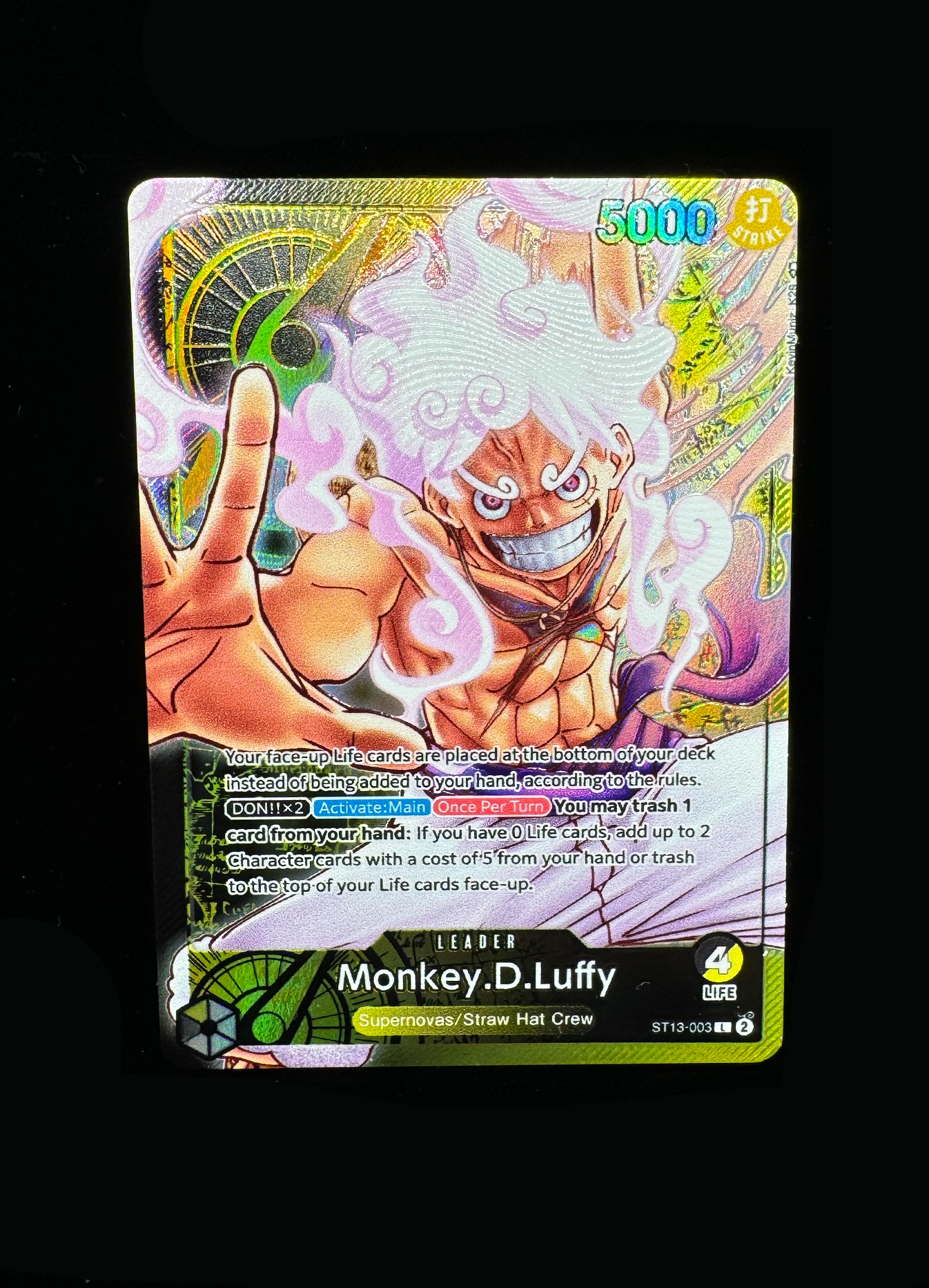 Double Sided ST13 Monkey D. Luffy Gear 5 / AFRO POWER